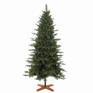 Kunstmatige Kerstboom Opvouwbare Houten Standaard Spuitgiet Dennenboom 1438 Toppen 180 Cm Groen