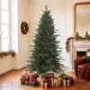 Kunstmatige Kerstboom Opvouwbare Houten Standaard Spuitgiet Dennenboom 1438 Toppen 180 Cm Groen