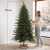 Kunstmatige Kerstboom Opvouwbare Houten Standaard Spuitgiet Dennenboom 1438 Toppen 180 Cm Groen