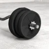 Langhalter Set 25kg Antislip Curlstang Met 6 Gewichten, PVC Coating, Haltersstang Van Staal