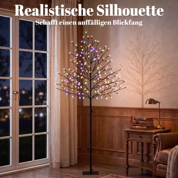 LED Kersenbloesemboom 150 Cm Met 160 LEDs, Kunstmatige Lichtboom Met 20 Buigzame Takken, Kerstdecoratie