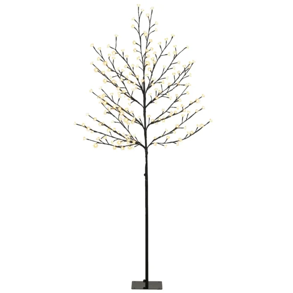 LED Kersenbloesemboom 180 Cm Met 200 LEDs, Kunstmatige Lichtboom Met 20 Buigzame Takken, Kerstdecoratie