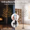 LED Kersenbloesemboom 180 Cm Met 200 LEDs, Kunstmatige Lichtboom Met 20 Buigzame Takken, Kerstdecoratie
