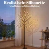 LED Kersenbloesemboom 180 Cm Met 200 LEDs, Kunstmatige Lichtboom Met 20 Buigzame Takken, Kerstdecoratie