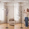 LED Kersenbloesemboom 180 Cm Met 200 LEDs, Kunstmatige Lichtboom Met 20 Buigzame Takken, Kerstdecoratie