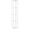 LED staande Lamp Met Planken, Moderne Dimbare Staande Lamp Met 3 Helderheidsniveaus En Voetschakelaar, Wit