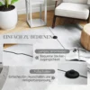 LED staande Lamp Met Planken, Moderne Dimbare Staande Lamp Met 3 Helderheidsniveaus En Voetschakelaar, Wit