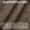 Loungestoel Met Voetenbank, 360° Draaibaar, Gemaakt Van Raindrop velours, In Hoogte Verstelbare Voetenbank, Bruin