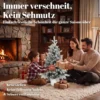 Mini 90 Cm Kerstboom Met 296 Takpunten Sneeuw Effect Pot, Mini Tafelboom Voor Thuis Kantoor, Wit