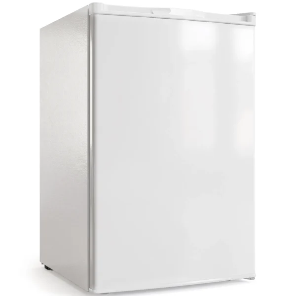 Mini diepvries 85 L, Compacte Staande Diepvries Met Verwisselbare Deuropening En Instelbare Temperatuur, Wit
