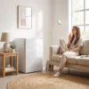 Mini diepvries 85 L, Compacte Staande Diepvries Met Verwisselbare Deuropening En Instelbare Temperatuur, Wit