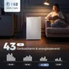 Mini diepvries 85 L, Compacte Staande Diepvries Met Verwisselbare Deuropening En Instelbare Temperatuur, Wit