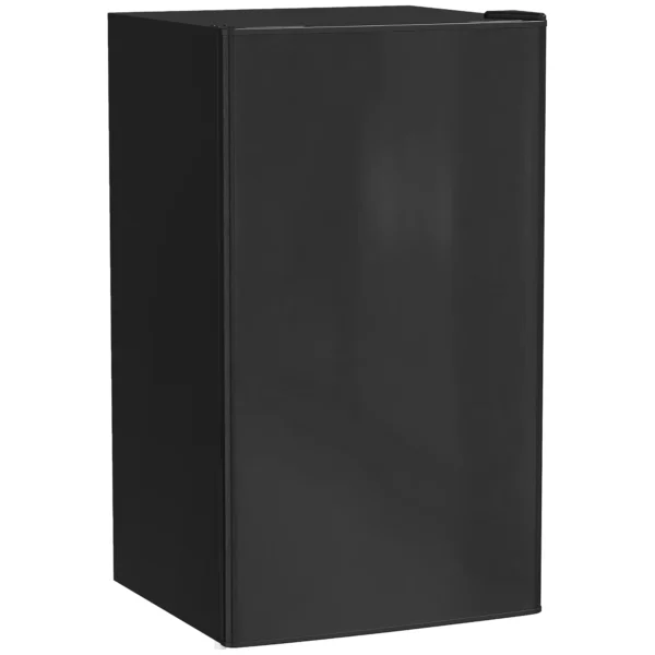 Mini koelkast, 91 Liter Capaciteit, Vriesvak, Verstelbare Compartimenten, Stille Werking, Compacte Grootte, Staal, Zwart