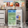 Mini koelkast, 91 Liter Capaciteit, Vriesvak, Verstelbare Compartimenten, Stille Werking, Compacte Grootte, Staal, Zwart