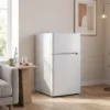 Mini Koelkast Met Vriesvak 2 Deurs Met Verstelbare Thermostaat Kleine Drankkoelkast 90L Wit