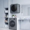 Mini Wasdroger 4 Kg Met 5 Programma's Tot 60℃ 800W/400W Luchtafvoerdroger Met Roestvrijstalen Trommel Grijs