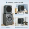 Mini Wasdroger 4 Kg Met 5 Programma's Tot 60℃ 800W/400W Luchtafvoerdroger Met Roestvrijstalen Trommel Grijs