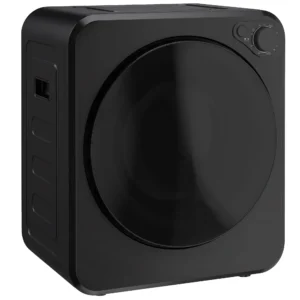 Mini Wasdroger 4 Kg Met 5 Programma's Tot 60℃ 800W/400W Luchtafvoerdroger Met Roestvrijstalen Trommel Zwart