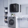 Mini Wasdroger 4 Kg Met 5 Programma's Tot 60℃ 800W/400W Luchtafvoerdroger Met Roestvrijstalen Trommel Zwart