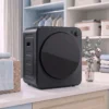 Mini Wasdroger 4 Kg Met 5 Programma's Tot 60℃ 800W/400W Luchtafvoerdroger Met Roestvrijstalen Trommel Zwart