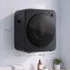 Mini Wasdroger 4 Kg Met 5 Programma's Tot 60℃ 800W/400W Luchtafvoerdroger Met Roestvrijstalen Trommel Zwart