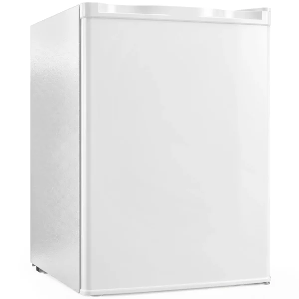 Minikoelkast Met Vriesvak, Verstelbare Thermostaat, Kleine Koelkast, Enkeldeurs, 72,5 L, Wit