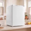 Minikoelkast Met Vriesvak, Verstelbare Thermostaat, Kleine Koelkast, Enkeldeurs, 72,5 L, Wit