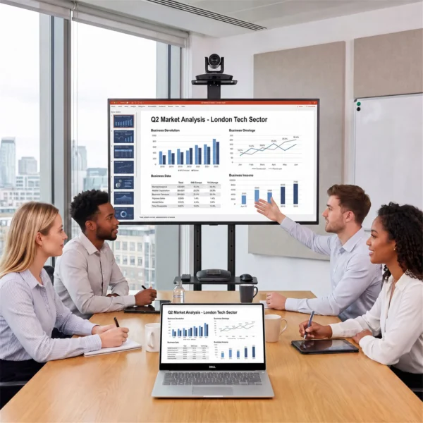 Mobiele TV standaard Op Wielen Voor 32 75 Inch, Kantelbare TV rolwagen, In Hoogte Verstelbaar, Met Vergrendelbare Wielen, Zwart