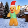 Opblaasbare Kerst Gemberkoekman, 250 Cm, Met Geschenkdoos En LEDs, Voor Buiten