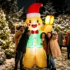 Opblaasbare Kerst Gemberkoekman, 250 Cm, Met Geschenkdoos En LEDs, Voor Buiten
