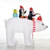 Opblaasbare Kerstdecoratie Opblaasbare Kerstfiguren. Zelfopblazend Incl. Blower, 2 M, Meerkleurig