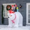 Opblaasbare Kerstdecoratie Opblaasbare Kerstfiguren. Zelfopblazend Incl. Blower, 2 M, Meerkleurig