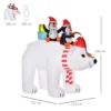 Opblaasbare Kerstdecoratie Opblaasbare Kerstfiguren. Zelfopblazend Incl. Blower, 2 M, Meerkleurig