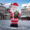 Opblaasbare Kerstman, 243 Cm, Met Helder LED licht, Kerstdecoratie Voor Binnen En Buitenruimte, Rood