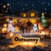 Opblaasbare Kerstman, 275 Cm, Met Zak En Beer, Kerstdecoratie Met Ingebouwde LED lampjes