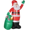 Opblaasbare Kerstman, 275 Cm, Met Zak En Beer, Kerstdecoratie Met Ingebouwde LED lampjes
