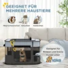 Opvouwbare Speelren Voor Huisdieren, Met Opbergtas, Voor Puppy's En Kittens, Binnen En Buiten, Grijs