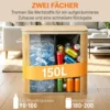Pfandflessen Verzamelcontainer Met Deksel 150L, Bamboe Pfandflessen Organizer Met Twee Zakken Voor Keuken