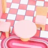 Poppenhuis 69 Cm Hoog 2 verdiepingen Met 2 Poppen 11 Meubels Ladder Balkon Groot Voor Meisjes Van 3 6 Jaar Roze