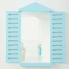Poppenhuis 79,5 Cm Hoog 3 verdiepingen Met Lift 13 Meubels Balkon Groot Cadeau Voor Meisjes Van 3 6 Jaar Blauw