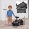 Porsche Glijdende Auto Voor Kinderen Met Hoorn, Licht, Motorgeluiden, Voor 18 36 Maanden, Matzwart