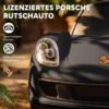 Porsche Glijdende Auto Voor Kinderen Met Hoorn, Licht, Motorgeluiden, Voor 18 36 Maanden, Matzwart