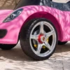 Porsche Glijdende Auto Voor Kinderen Met Hoorn, Licht, Motorgeluiden, Voor 18 36 Maanden, Roze