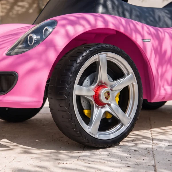 Porsche Glijdende Auto Voor Kinderen Met Hoorn, Licht, Motorgeluiden, Voor 18 36 Maanden, Roze