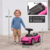 Porsche Glijdende Auto Voor Kinderen Met Hoorn, Licht, Motorgeluiden, Voor 18 36 Maanden, Roze