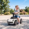 Porsche Rutschauto Voor Kinderen Met Claxon, Licht, Motorgeluiden, Voor 18 36 Maanden, Wit
