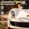 Porsche Rutschauto Voor Kinderen Met Claxon, Licht, Motorgeluiden, Voor 18 36 Maanden, Wit