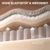 Relaxfauteuil TV fauteuil 360° Draaibare Massagestoel Met Warmte, Massage, Chenille Uiterlijk, Beige