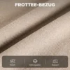 Relaxstoel Met Massage & Warmte, Ligfunctie, 2 Zijzakken En Uitschuifbare Voetensteun, Beige