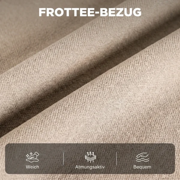 Relaxstoel Met Massage & Warmte, Ligfunctie, 2 Zijzakken En Uitschuifbare Voetensteun, Beige